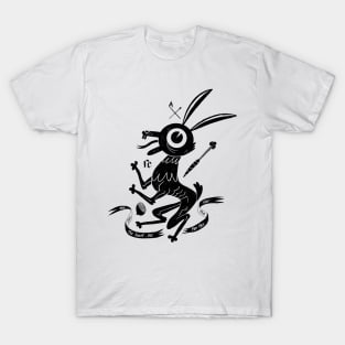 Garden Hare black print T-Shirt